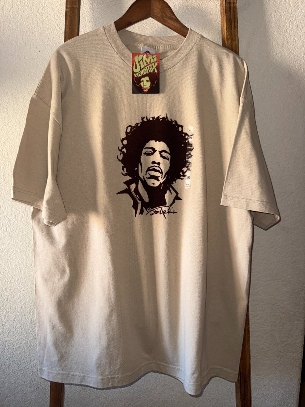 Vintage Y2K 2004 | Jimi Hendrix | Felt Print | T-Shirt | Size XXL New With Tags!